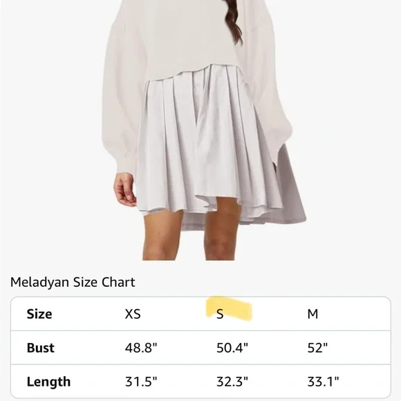NWT Oversized Sweatshirt Dress - Picture 4 of 5